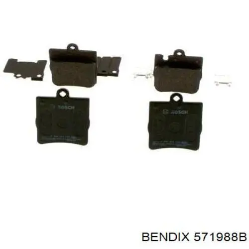 Купить 571988B Jurid/Bendix Колодки тормозные задние, дисковые