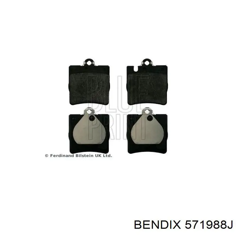 Задние дисковые колодки Jurid/Bendix 571988J