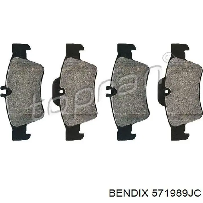 Купить 571989JC Jurid/Bendix Колодки тормозные задние, дисковые