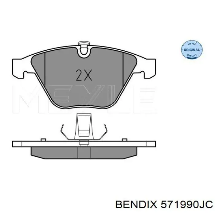 Передние тормозные колодки 571990JC Jurid/Bendix