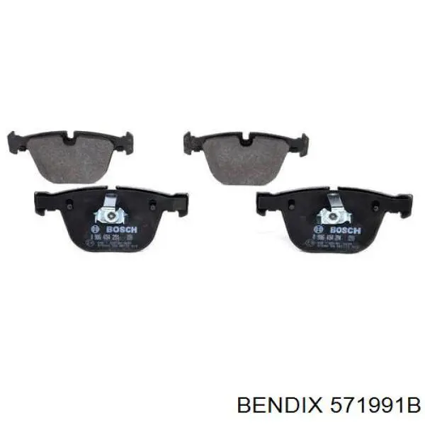 571991B Jurid/Bendix Колодки тормозные дисковые комплект