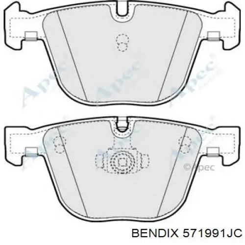 Задние дисковые колодки Jurid/Bendix 571991JC