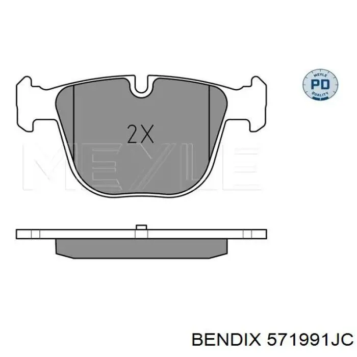 Купить 571991JC Jurid/Bendix Колодки тормозные задние, дисковые