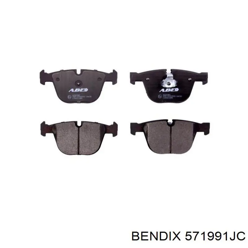 Задние тормозные колодки 571991JC Jurid/Bendix