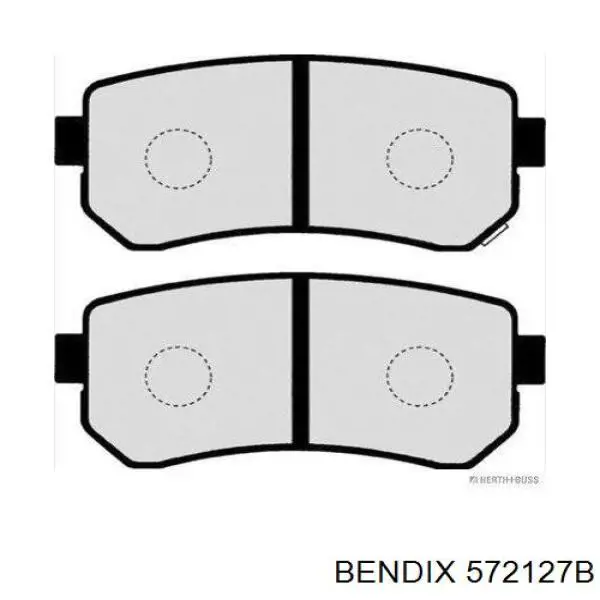 572127B Jurid/Bendix Колодки тормозные дисковые комплект