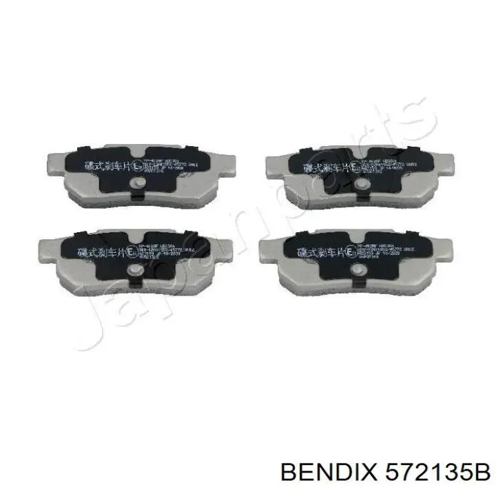 Задние тормозные колодки 572135B Jurid/Bendix