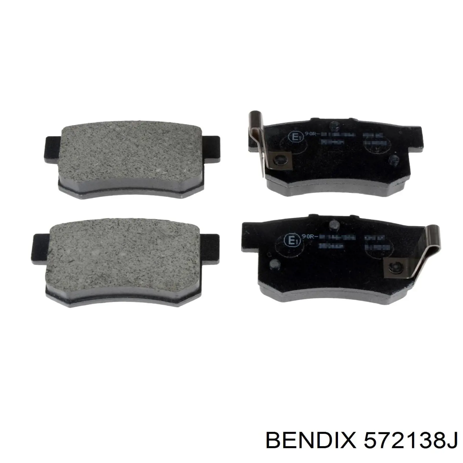 Задние тормозные колодки 572138J Jurid/Bendix