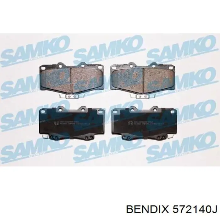 572140J Jurid/Bendix Колодки передние
