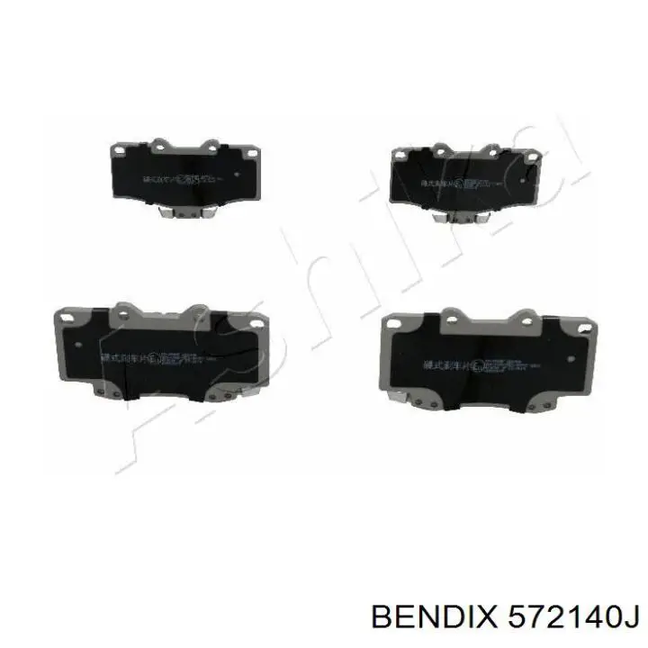 Передние тормозные колодки 572140J Jurid/Bendix