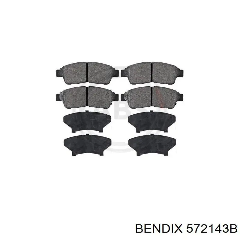 572143B Jurid/Bendix Колодки передние