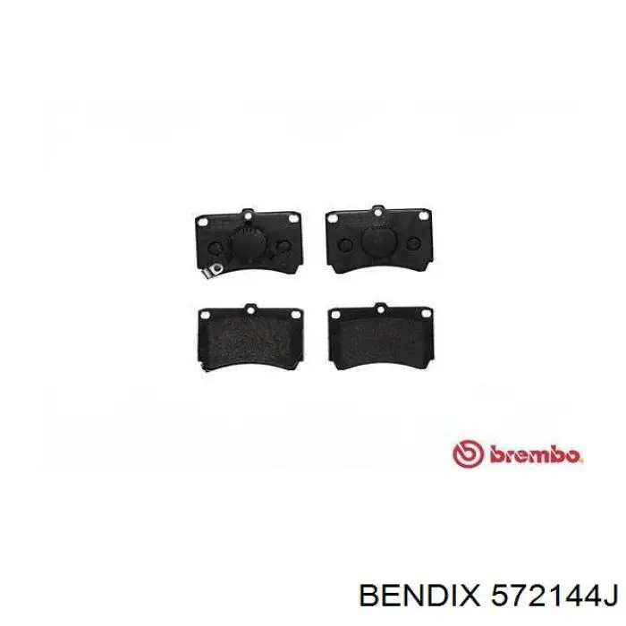 Тормозные колодки Jurid/Bendix 572144J