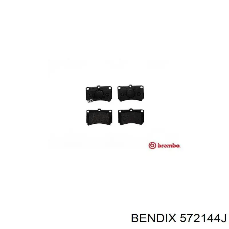 572144J Jurid/Bendix Колодки передние
