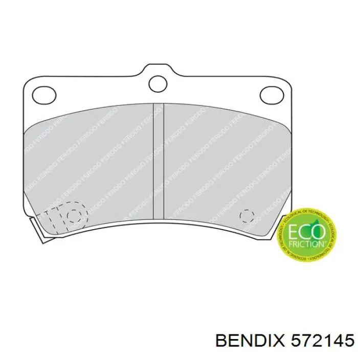Передние тормозные колодки 572145 Jurid/Bendix