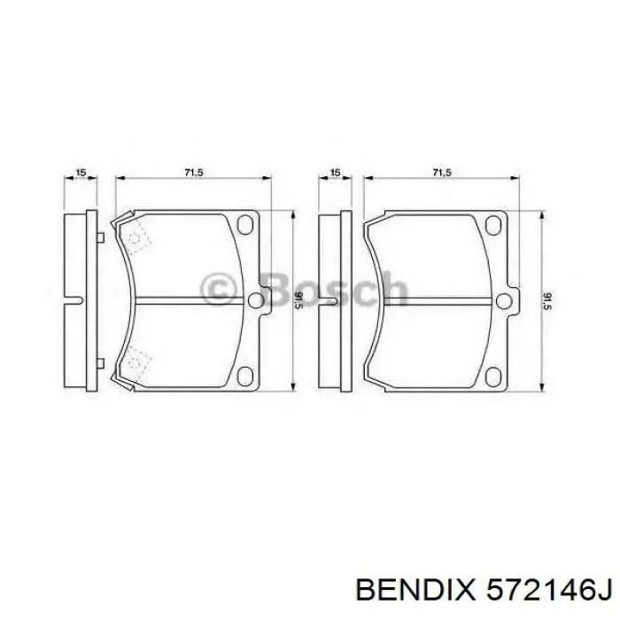 Купить 572146J Jurid/Bendix Колодки тормозные