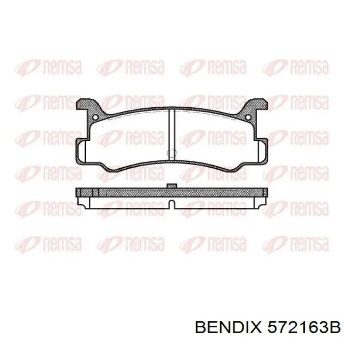 572163B Jurid/Bendix Колодки тормозные дисковые комплект