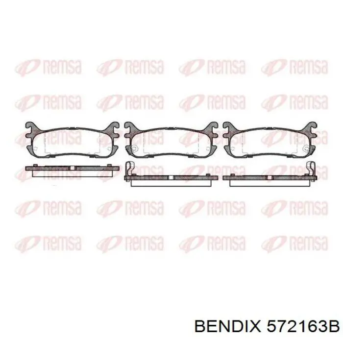 Колодки дисковые  Jurid/Bendix 572163B цена, от 16.45 USD