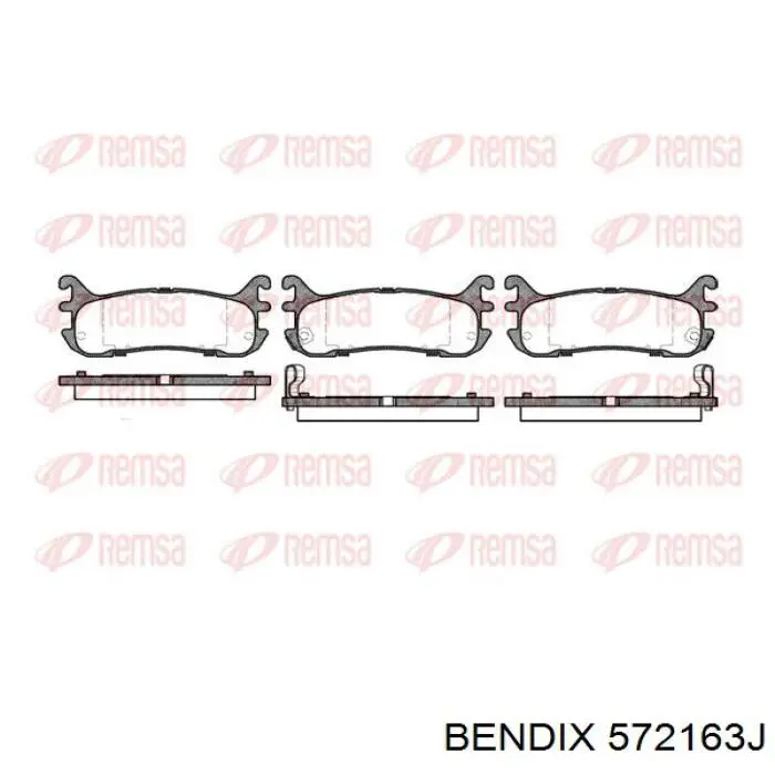 Купить 572163J Jurid/Bendix Колодки тормозные задние, дисковые