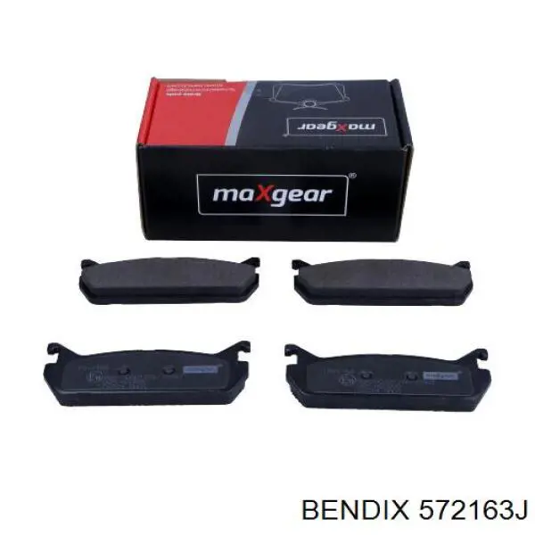 Задние дисковые колодки Jurid/Bendix 572163J