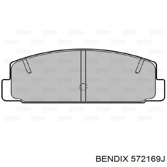 Колодки дисковые  Jurid/Bendix 572169J цена, от 14.58 USD