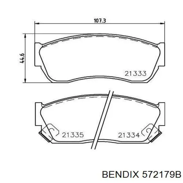 572179B Jurid/Bendix Колодки передние