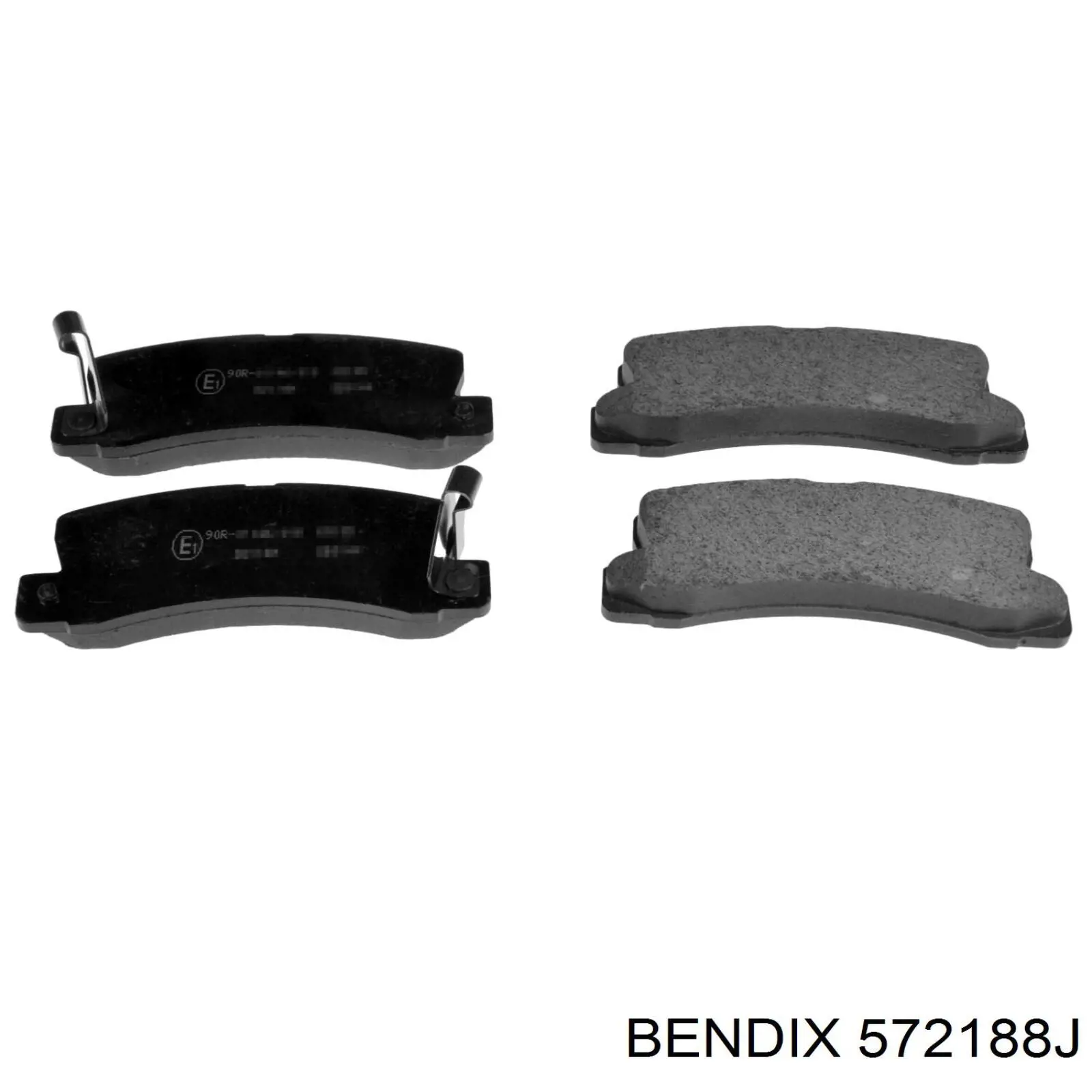 572188J Jurid/Bendix колодки тормозные задние дисковые