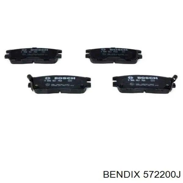 572200J Jurid/Bendix Колодки тормозные дисковые комплект