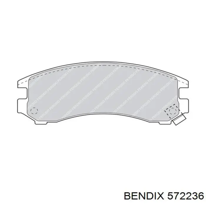 572236 Jurid/Bendix Колодки передние