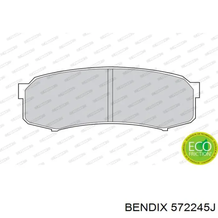 572245J Jurid/Bendix Колодки тормозные дисковые комплект