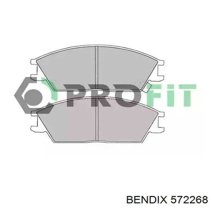 572268 Jurid/Bendix Колодки передние