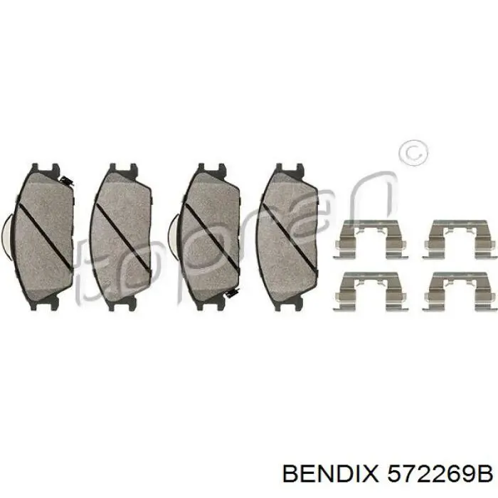Колодки Jurid/Bendix 572269B цена, от 14.88 USD