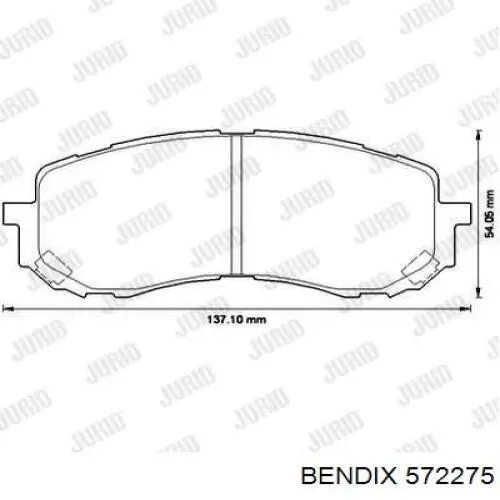 Колодки Jurid/Bendix 572275 цена, от 11.75 USD