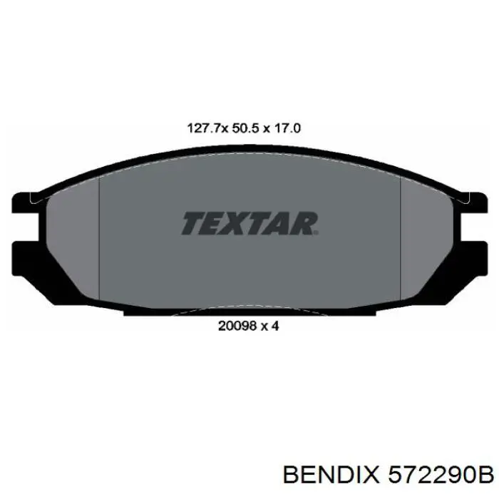 572290B Jurid/Bendix Колодки тормозные дисковые комплект