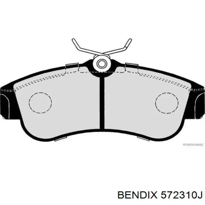 572310J Jurid/Bendix Колодки передние