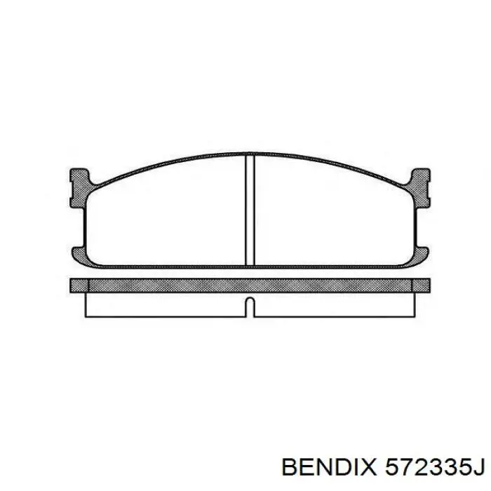 Передние тормозные колодки 572335J Jurid/Bendix