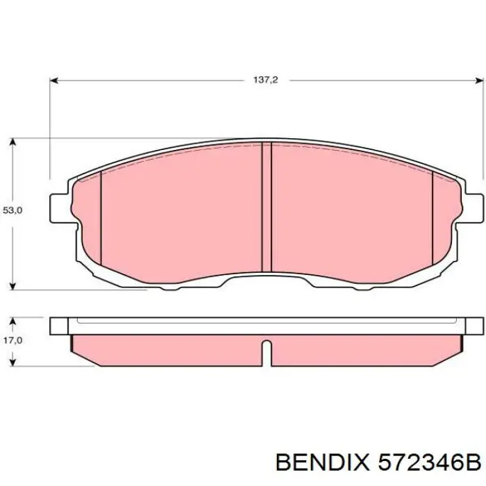 Купить 572346B Jurid/Bendix Колодки тормозные