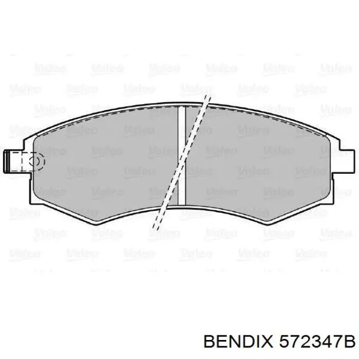572347B Jurid/Bendix Колодки передние