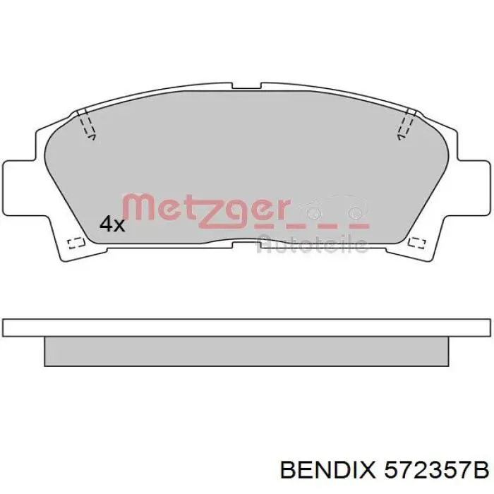 Купить 572357B Jurid/Bendix Колодки тормозные