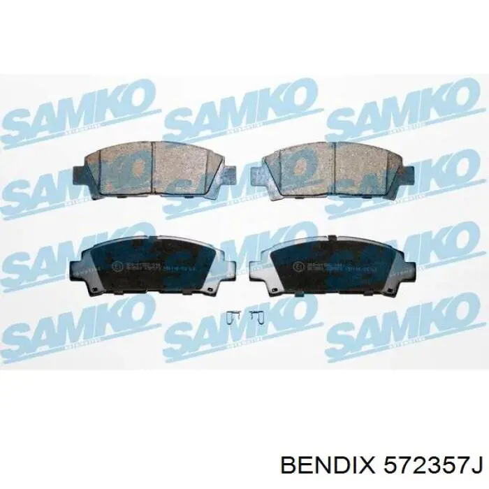 572357J Jurid/Bendix Колодки передние