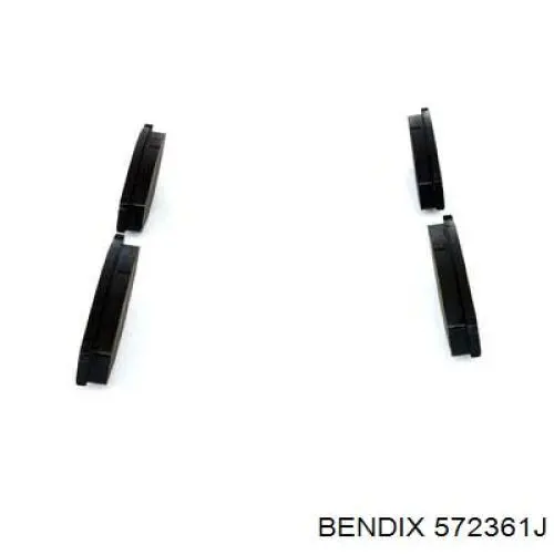 572361J Jurid/Bendix передние тормозные колодки