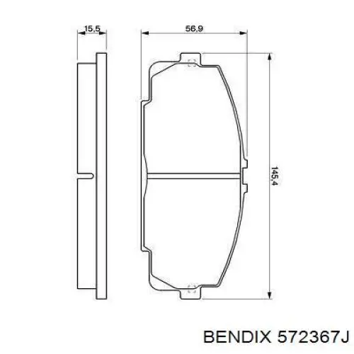 Колодки Jurid/Bendix 572367J цена, от 26.89 USD