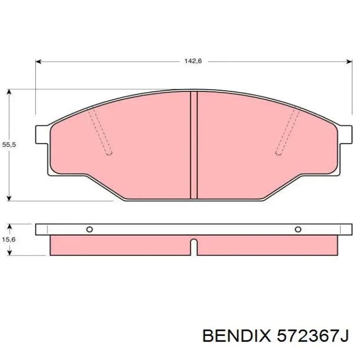 Купить 572367J Jurid/Bendix Колодки тормозные