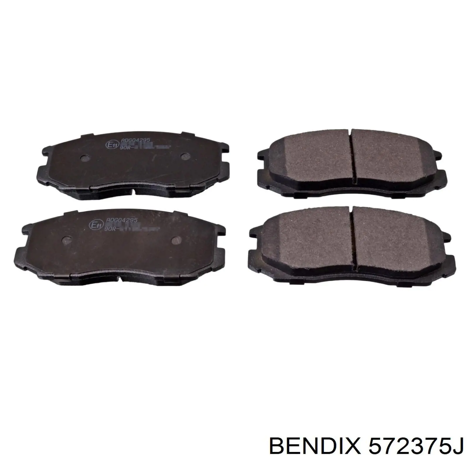 572375J Jurid/Bendix колодки тормозные передние дисковые