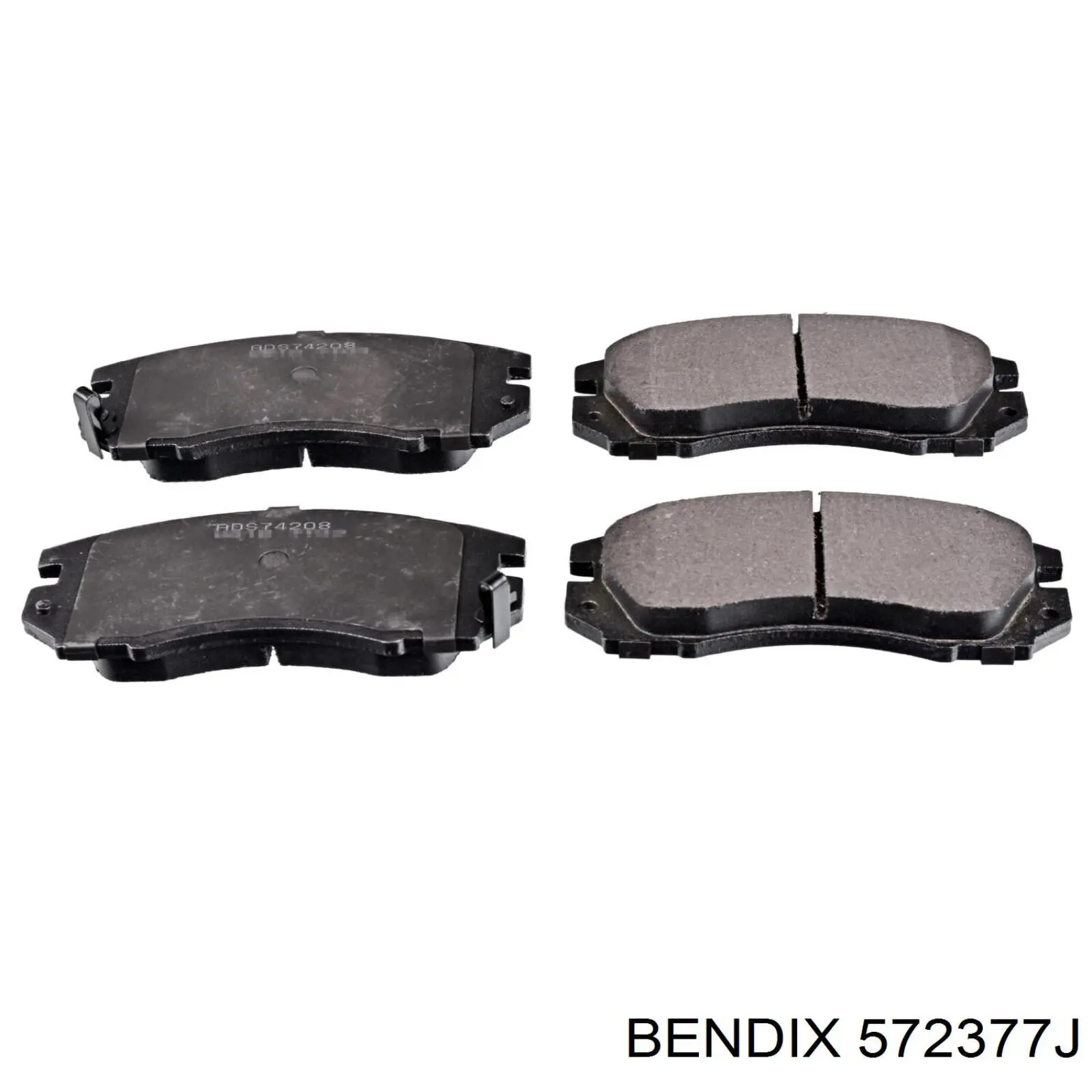 Передние тормозные колодки 572377J Jurid/Bendix