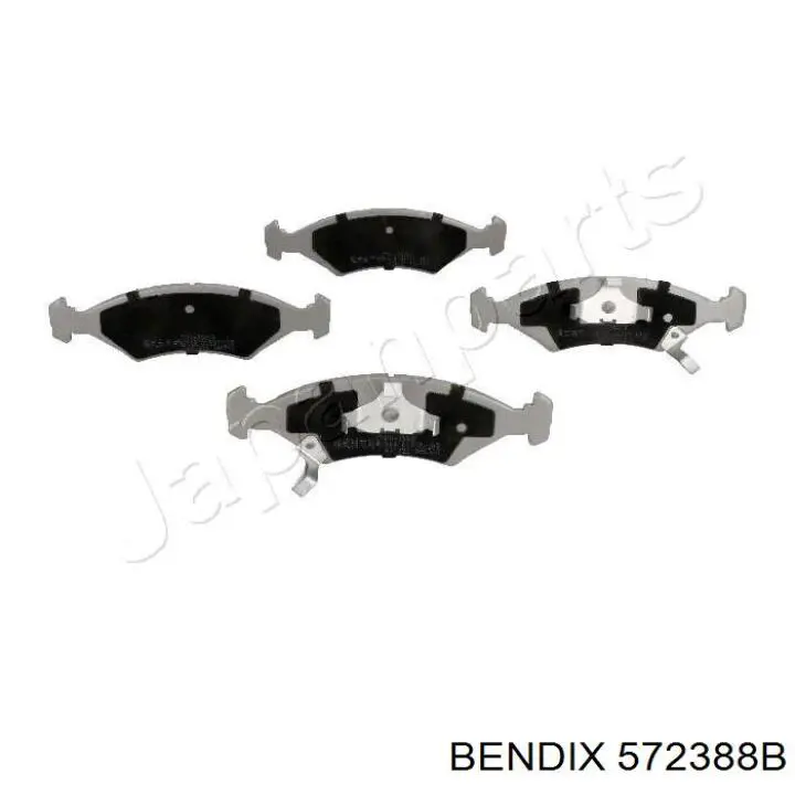 572388B Jurid/Bendix колодки тормозные передние дисковые