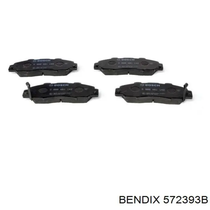Передние тормозные колодки 572393B Jurid/Bendix