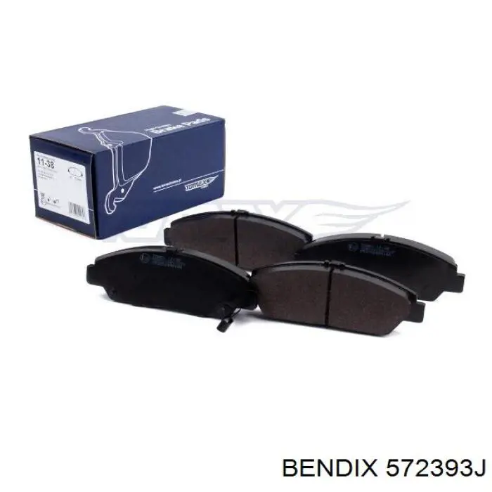 Передние тормозные колодки 572393J Jurid/Bendix