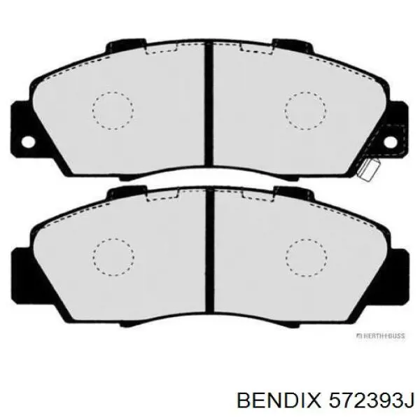 Тормозные колодки Jurid/Bendix 572393J