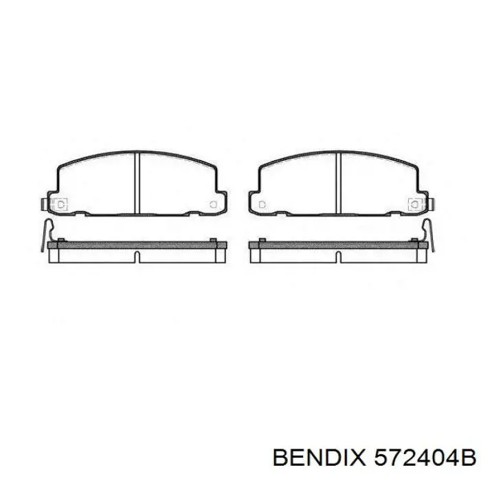 Купить 572404B Jurid/Bendix Колодки тормозные