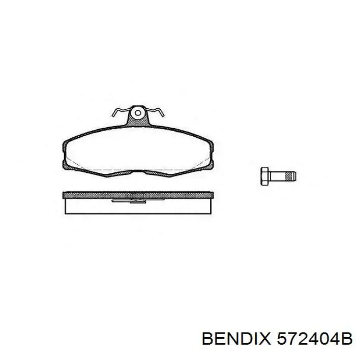 Колодки Jurid/Bendix 572404B цена, от 13.85 USD