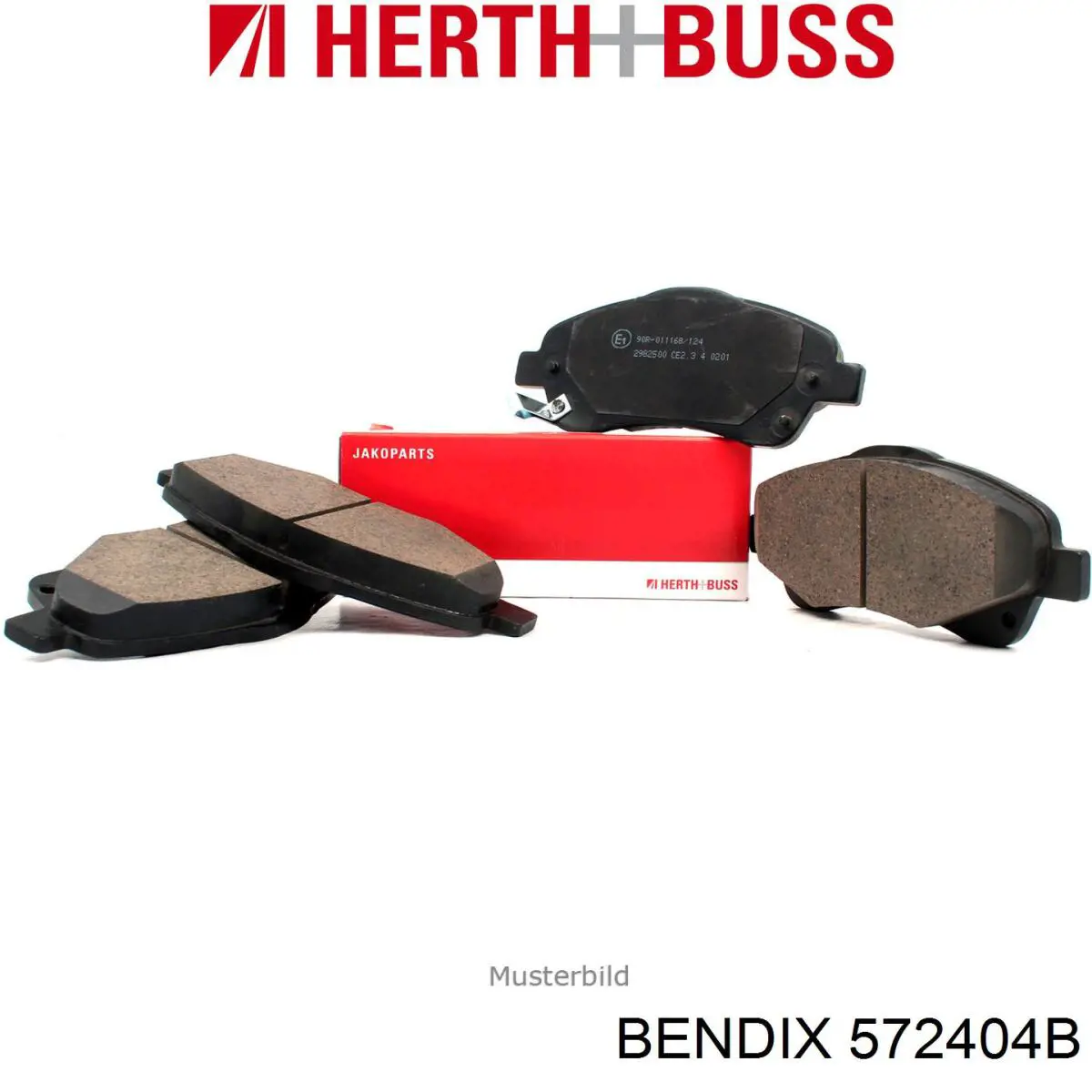 Передние тормозные колодки 572404B Jurid/Bendix